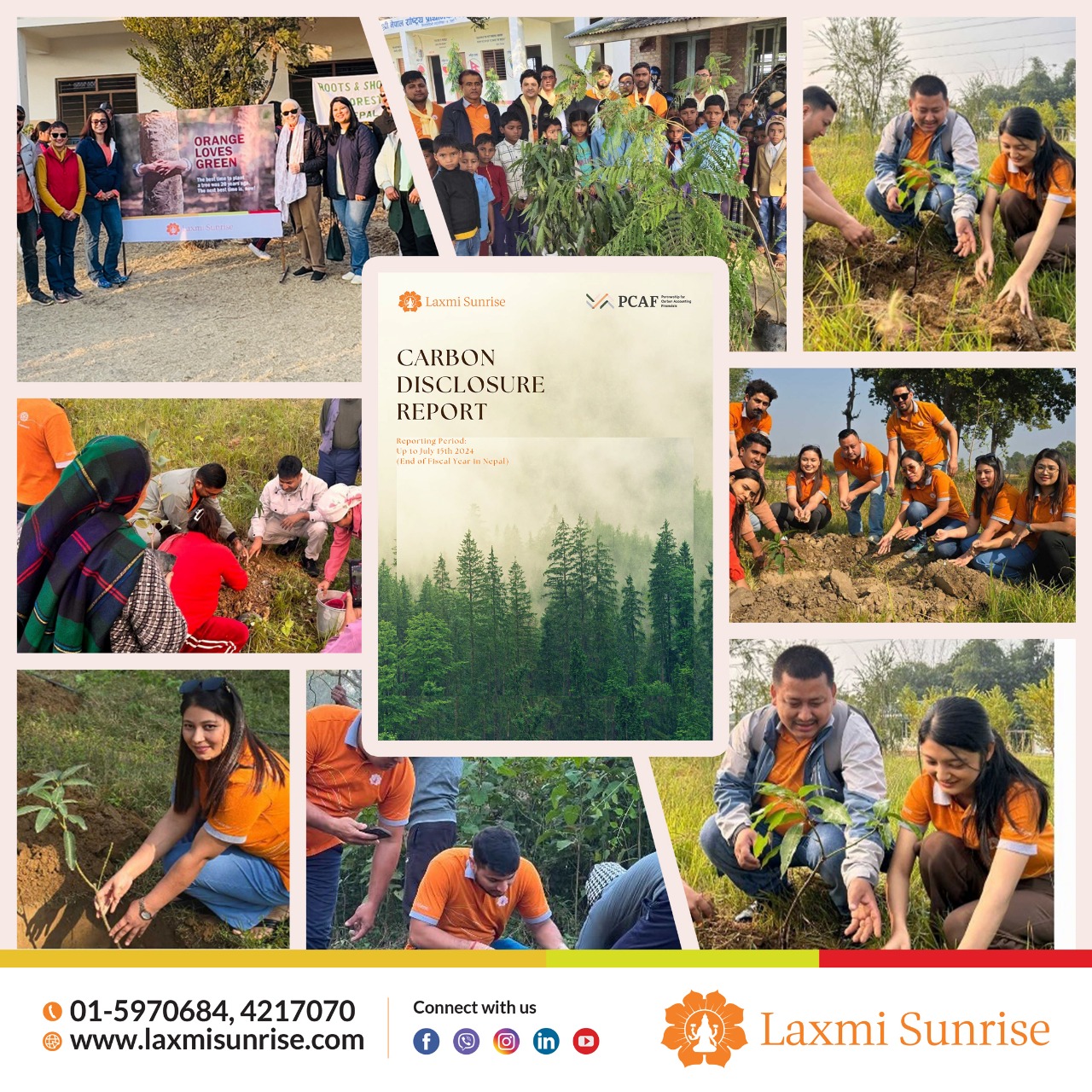 लक्ष्मी सनराइजको कार्बन उत्सर्जन रिपोर्ट सार्वजनिक, १०००० विरुवा वृक्षारोपण गरिदै